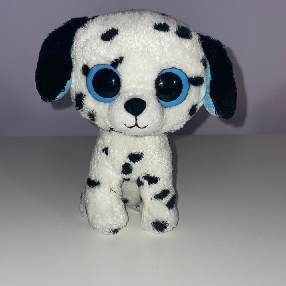 TY Beanie Babies dalmation dog big eye stuffed animal